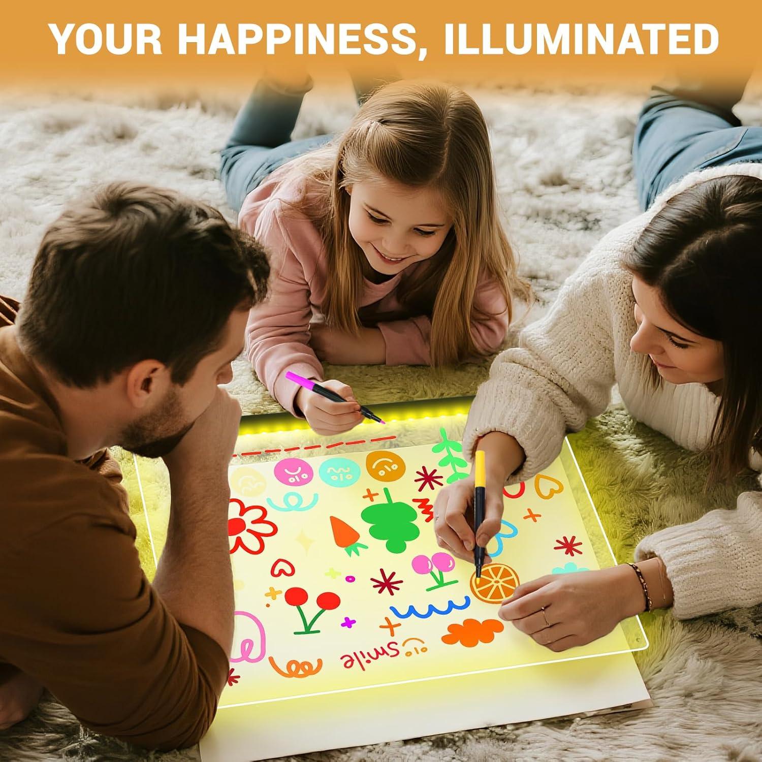 Tablero de Notas LED Wooshneesham 35.8x27.7cm 16 Colores