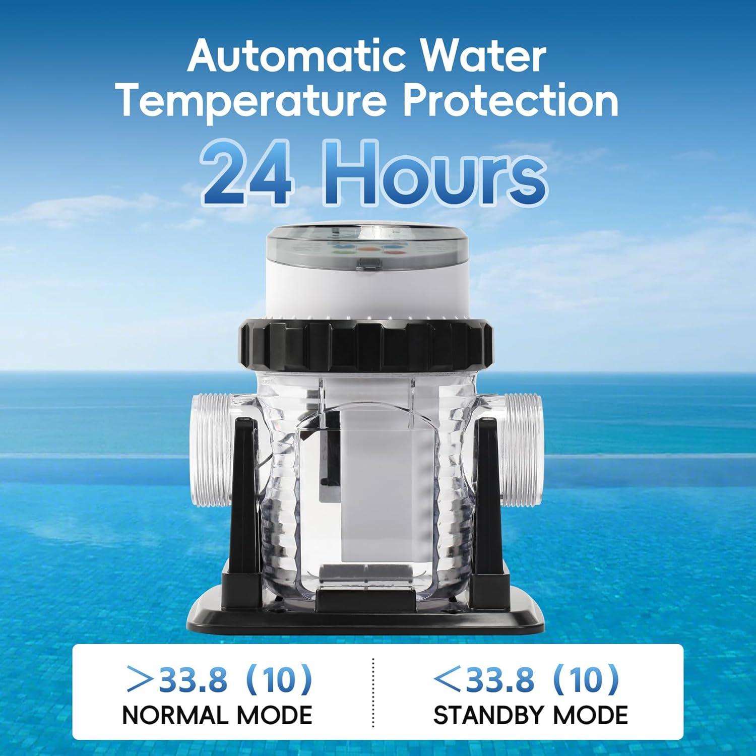 Clorador de Agua Salada SWIMPULSE SPMA10 para Piscinas de 3785L