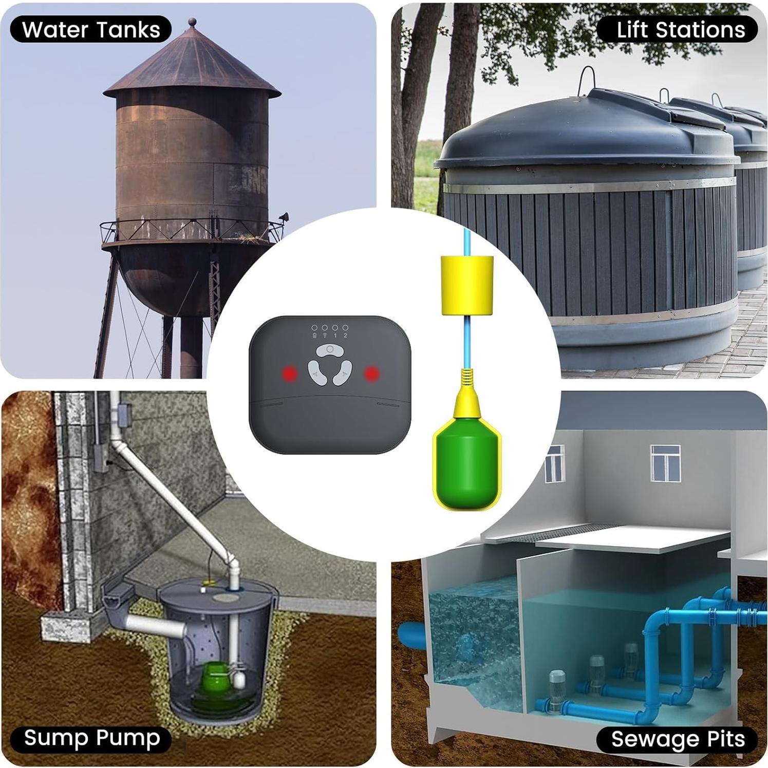 Alarma de Nivel de Agua MOKYDUO WLA-Z1 90dB IP44 Fácil Instalación