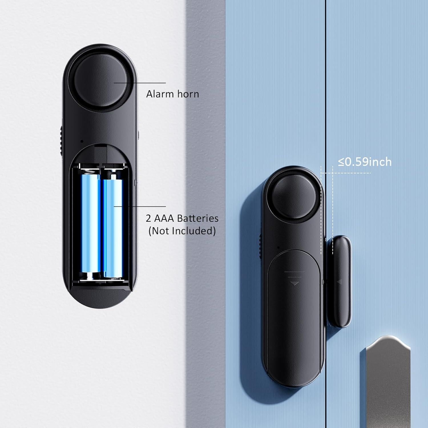 Alarma de Puerta y Ventana METAK con Control Remoto - 2 Sensores
