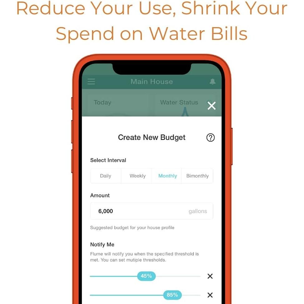 Monitor de Agua Inteligente Flume F2000 - Detección de Fugas y Ahorro