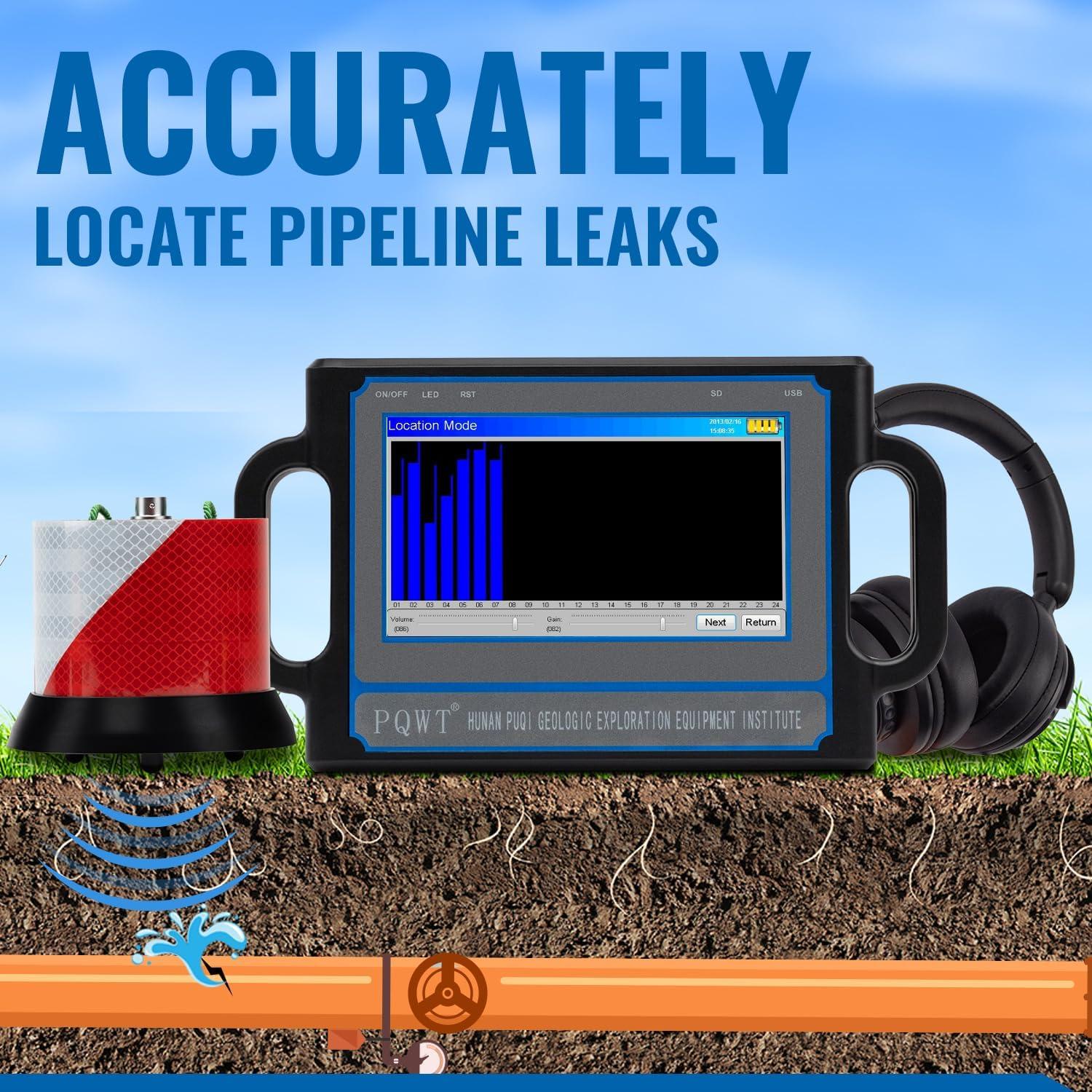 Equipo de Pruebas de Fugas de Agua PQWT-CL200 2m Detección Subterránea