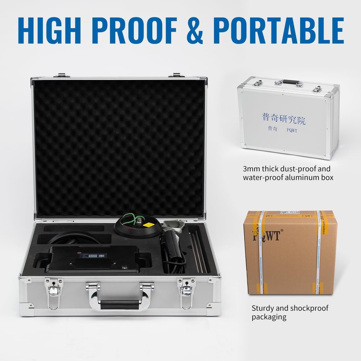 Equipo de Pruebas de Fugas de Agua PQWT-CL200 2m Detección Subterránea