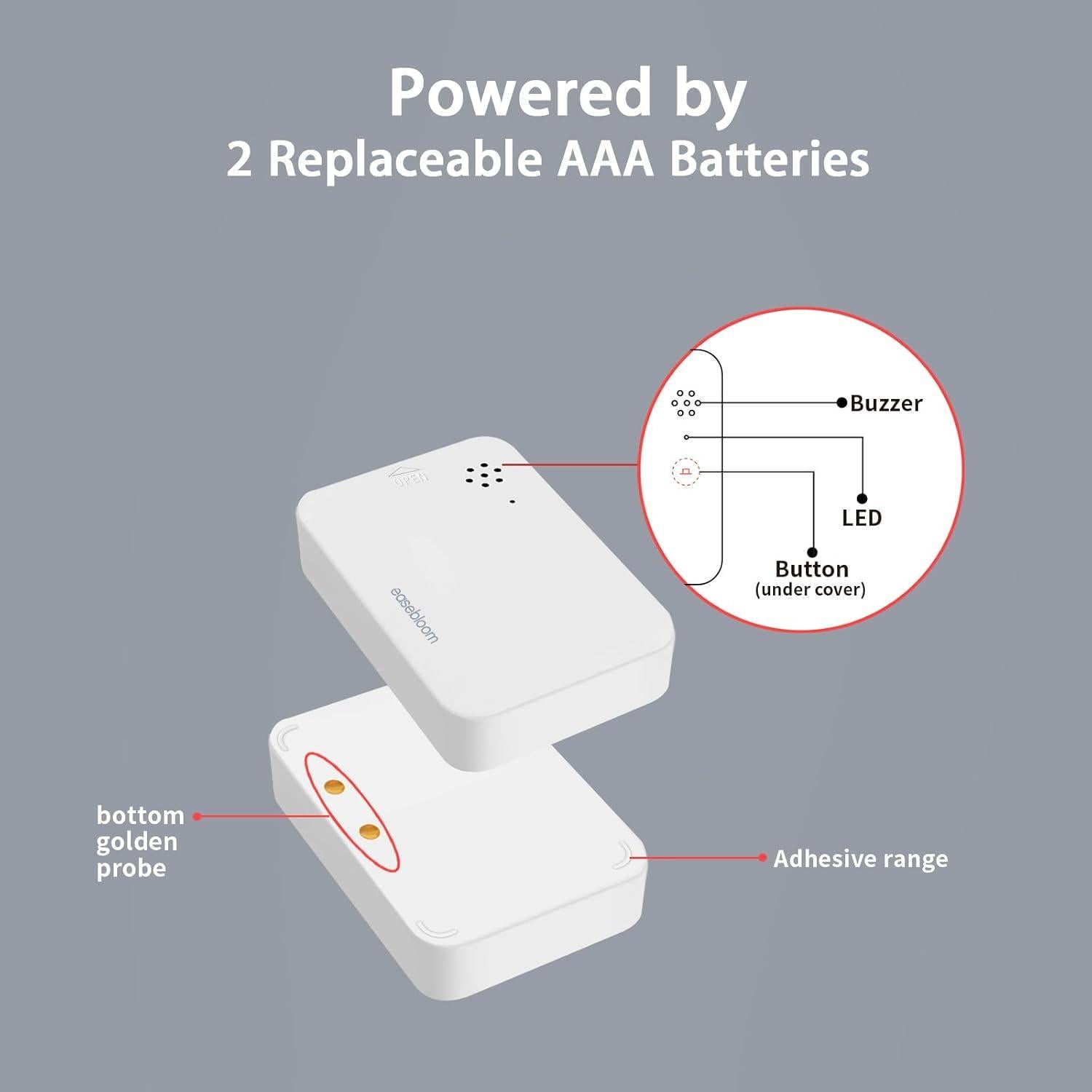 Detector de Fugas de Agua Easebloom 3 Sensores con App
