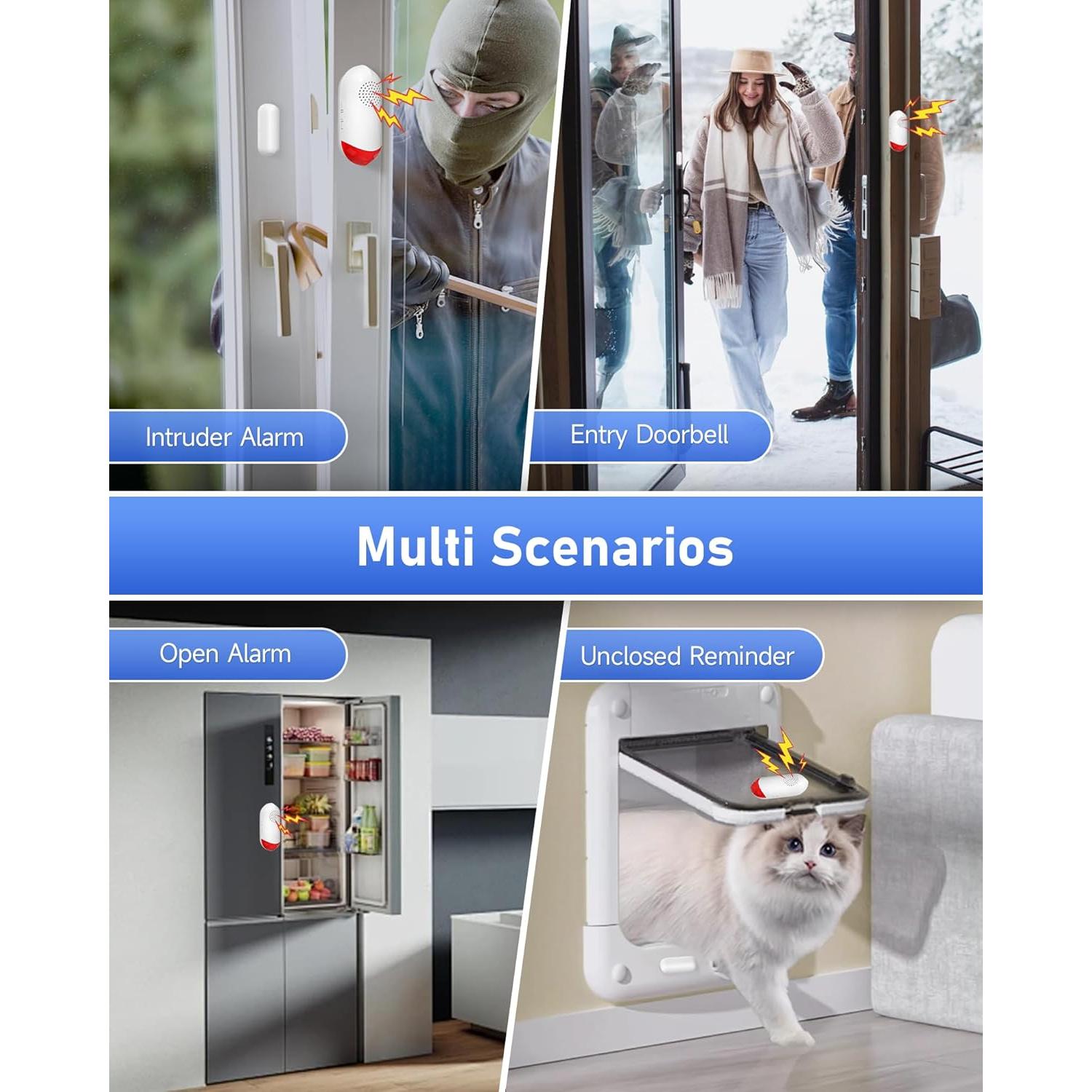 Alarma de Puerta de Congelador WiFi LORA AW401S, 120dB