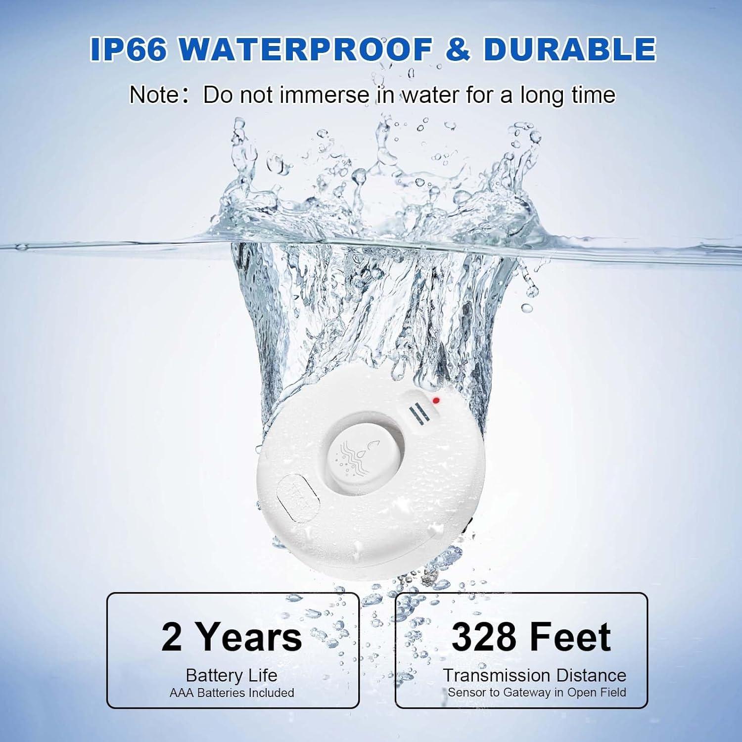 Detectores de Fugas de Agua WiFi RUIKORING 5 Sensores 120dB