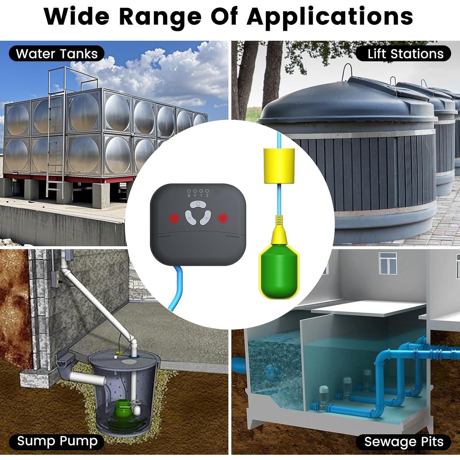 Alarma de Nivel de Agua WiFi LUCKYDUO WLA-Z2 con Notificaciones