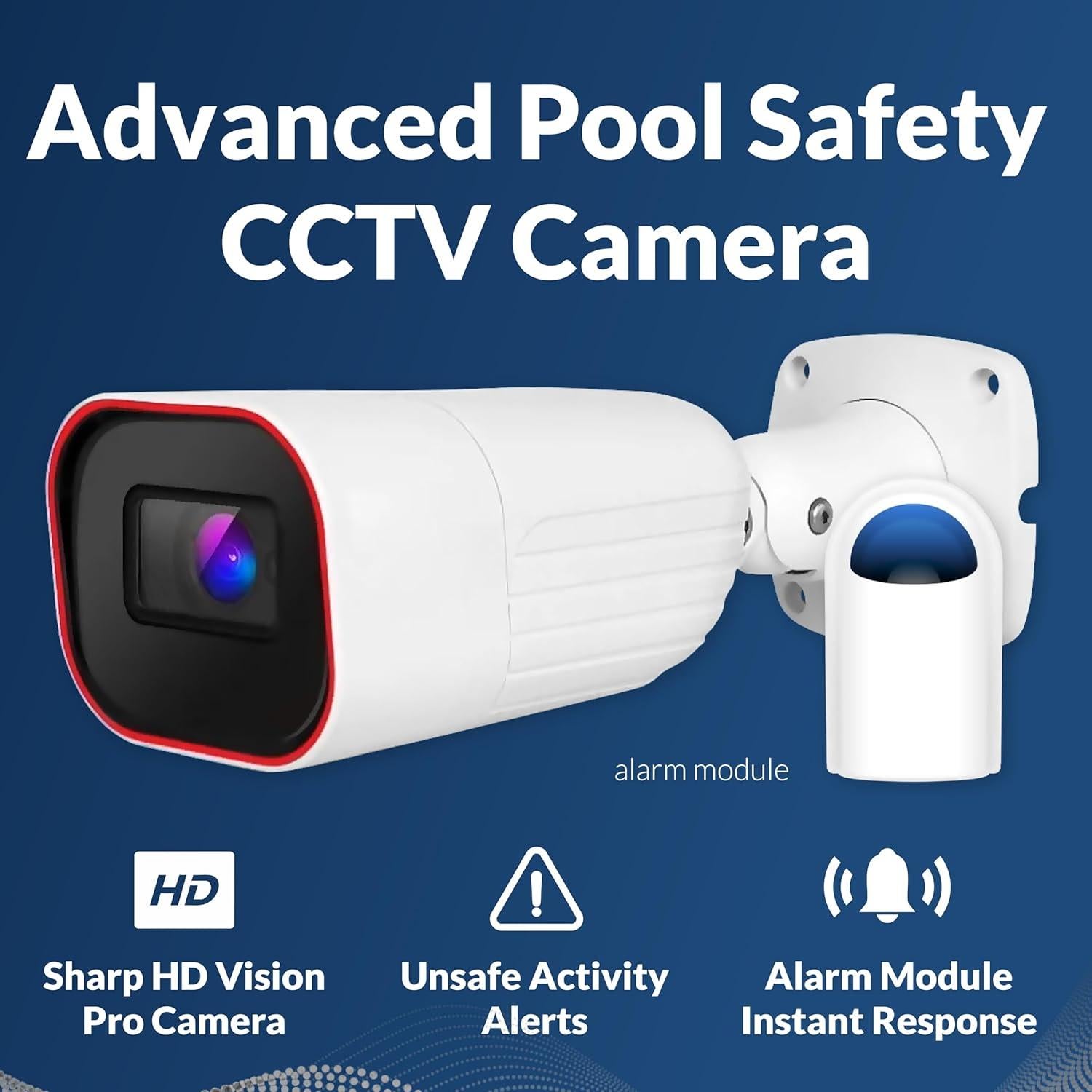 Kit Pro de Alarma CCTV para Piscina PoolScout - Detección AI