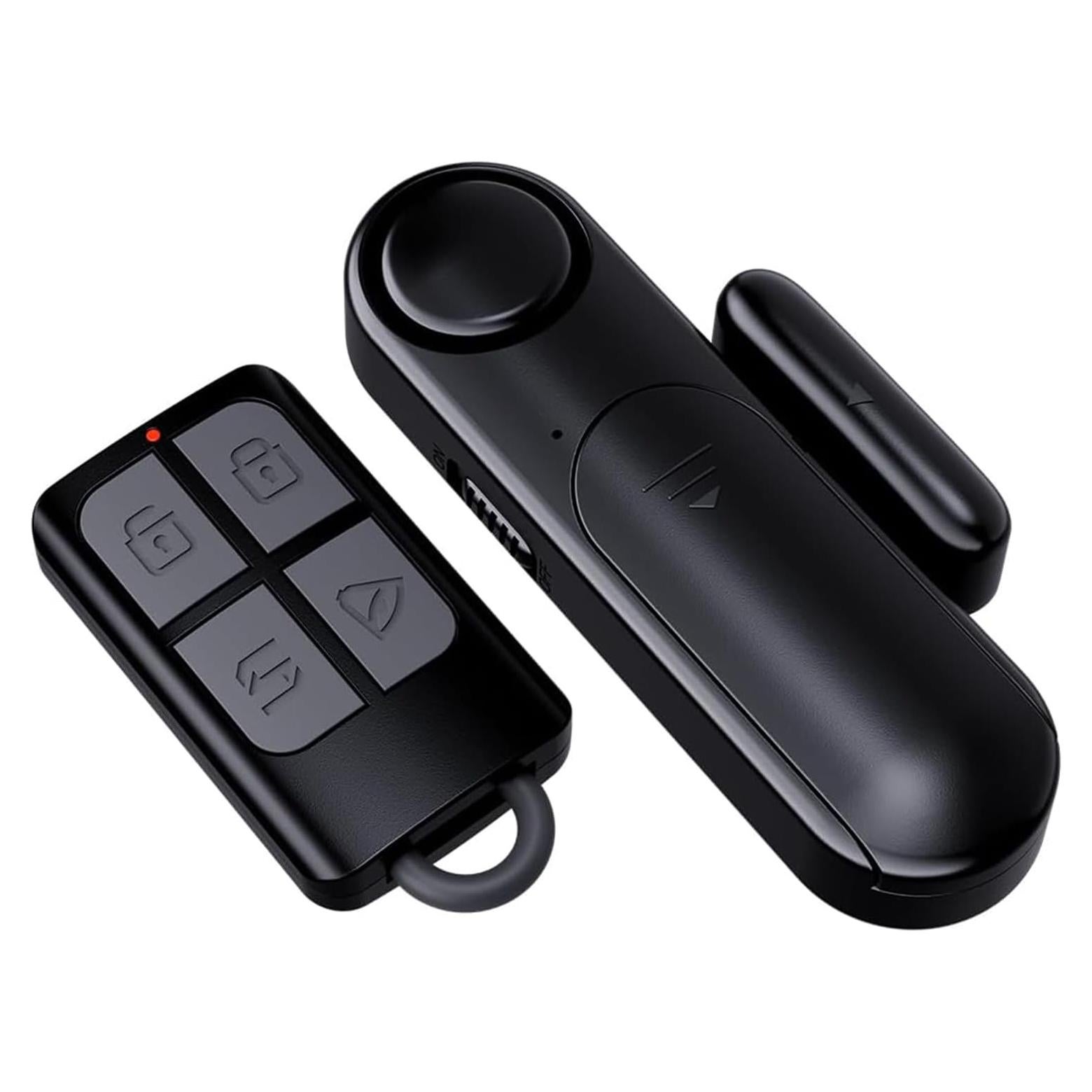 Alarma de Puerta y Ventana METAK D132 con Control Remoto Negro