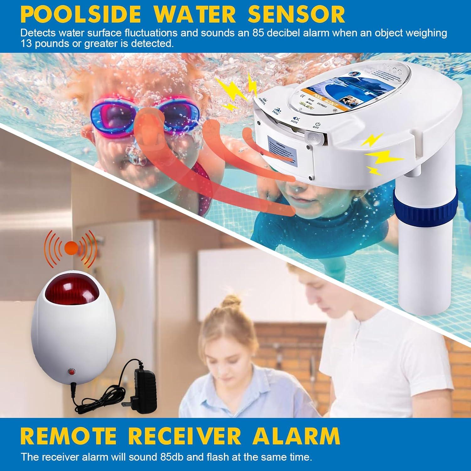 Alarma de Piscina HOMEYA con Sensor de Movimiento Subacuático
