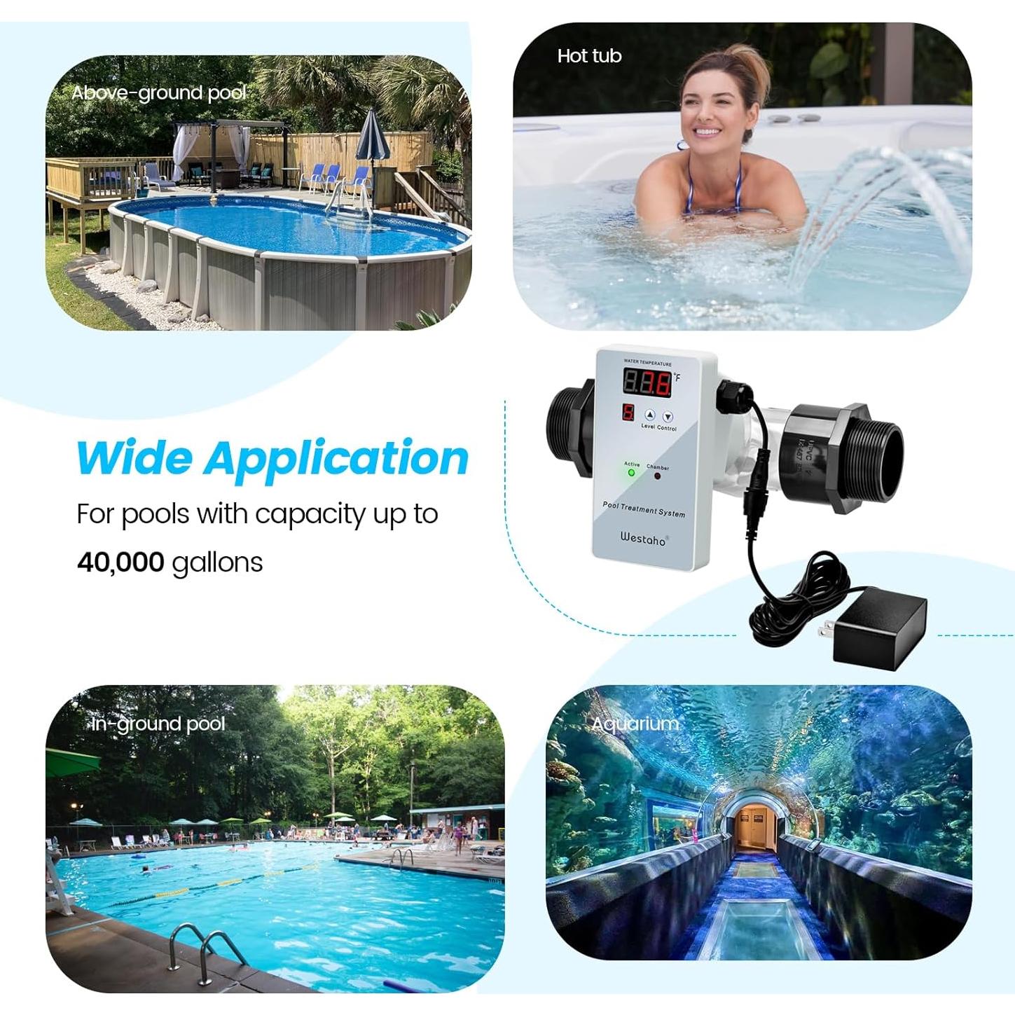 Sistema de Purificación de Agua para Piscinas WESTAHO WE-026