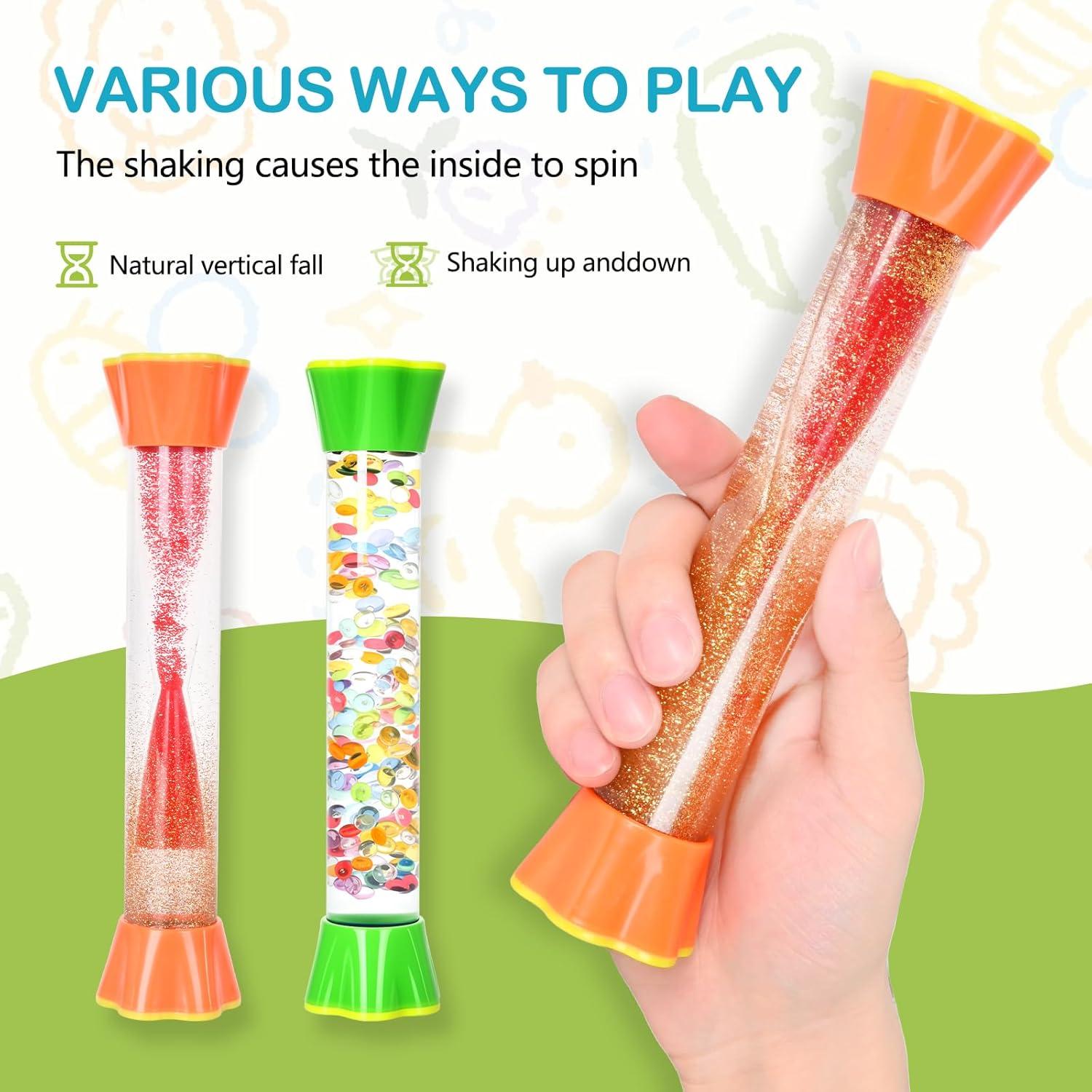 Paquete de 4 Tubos Sensoriales YL001 - Juguete Relajante 19.81 cm