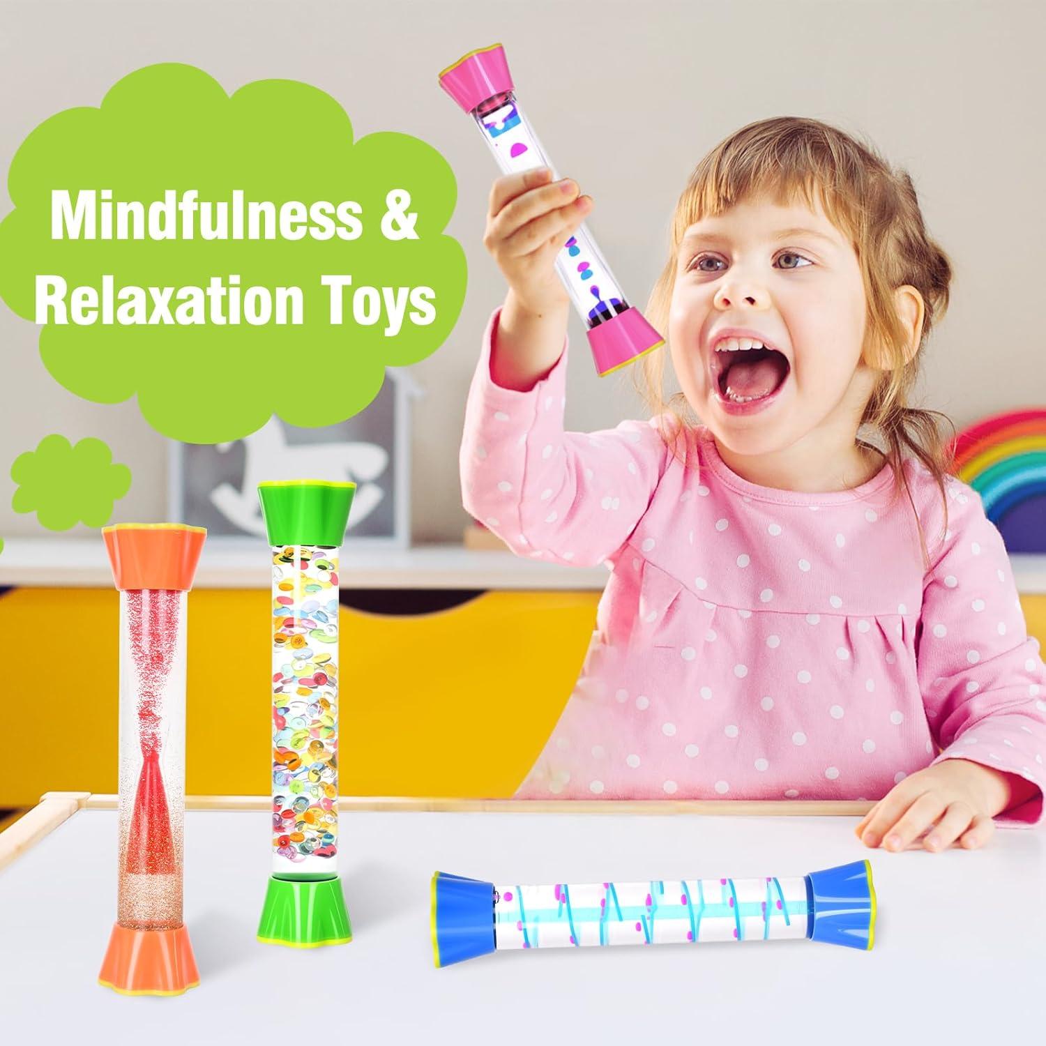 Paquete de 4 Tubos Sensoriales YL001 - Juguete Relajante 19.81 cm