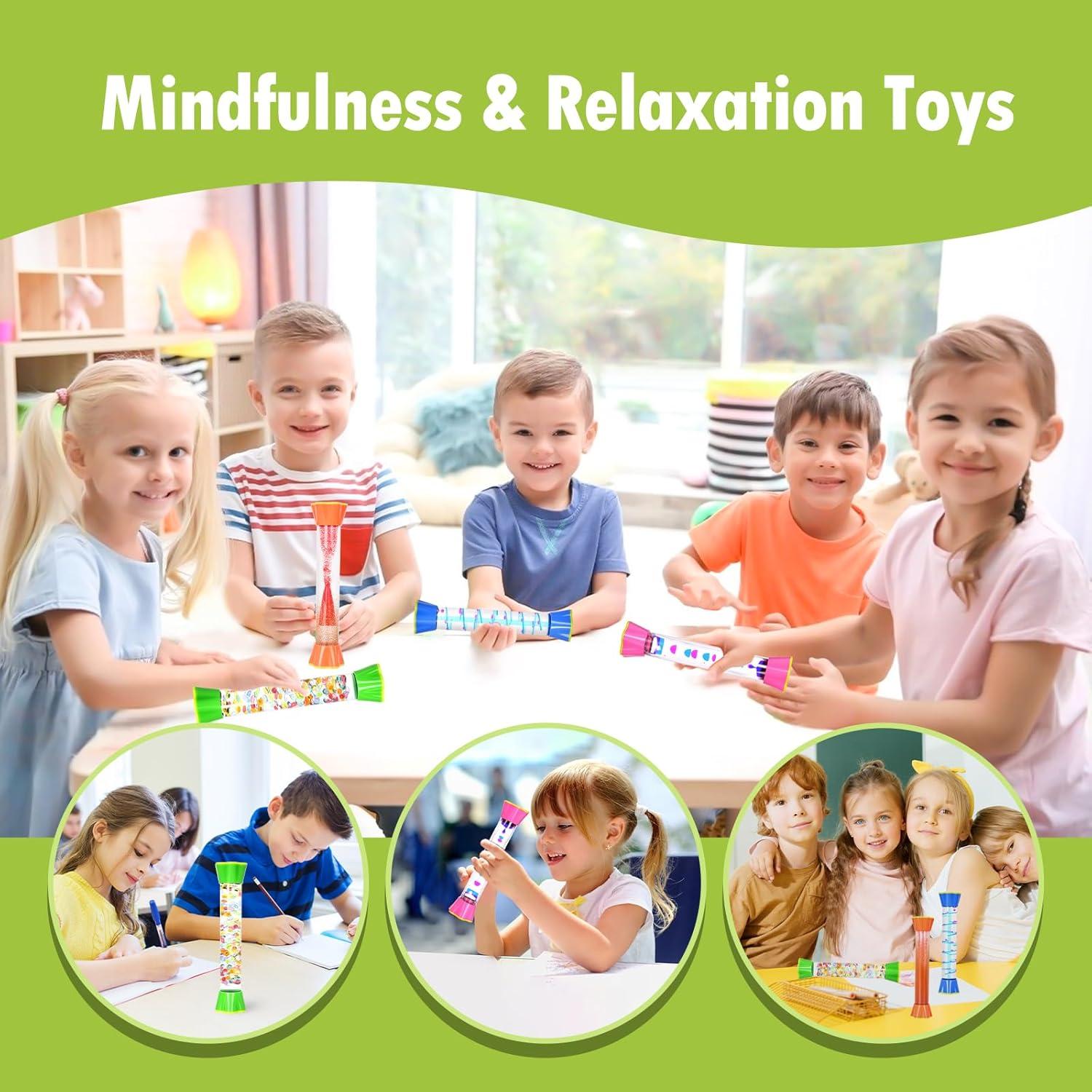 Paquete de 4 Tubos Sensoriales YL001 - Juguete Relajante 19.81 cm