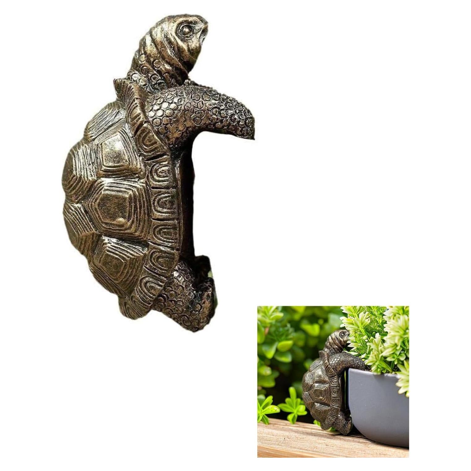 Colgador de Macetas Tortuga Rltshido - Resina 10.9 cm