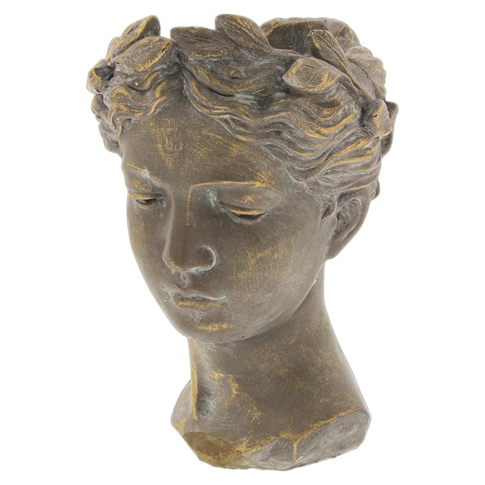 Maceta Estatua Femenina Griega Lucky Winner 26.67 cm