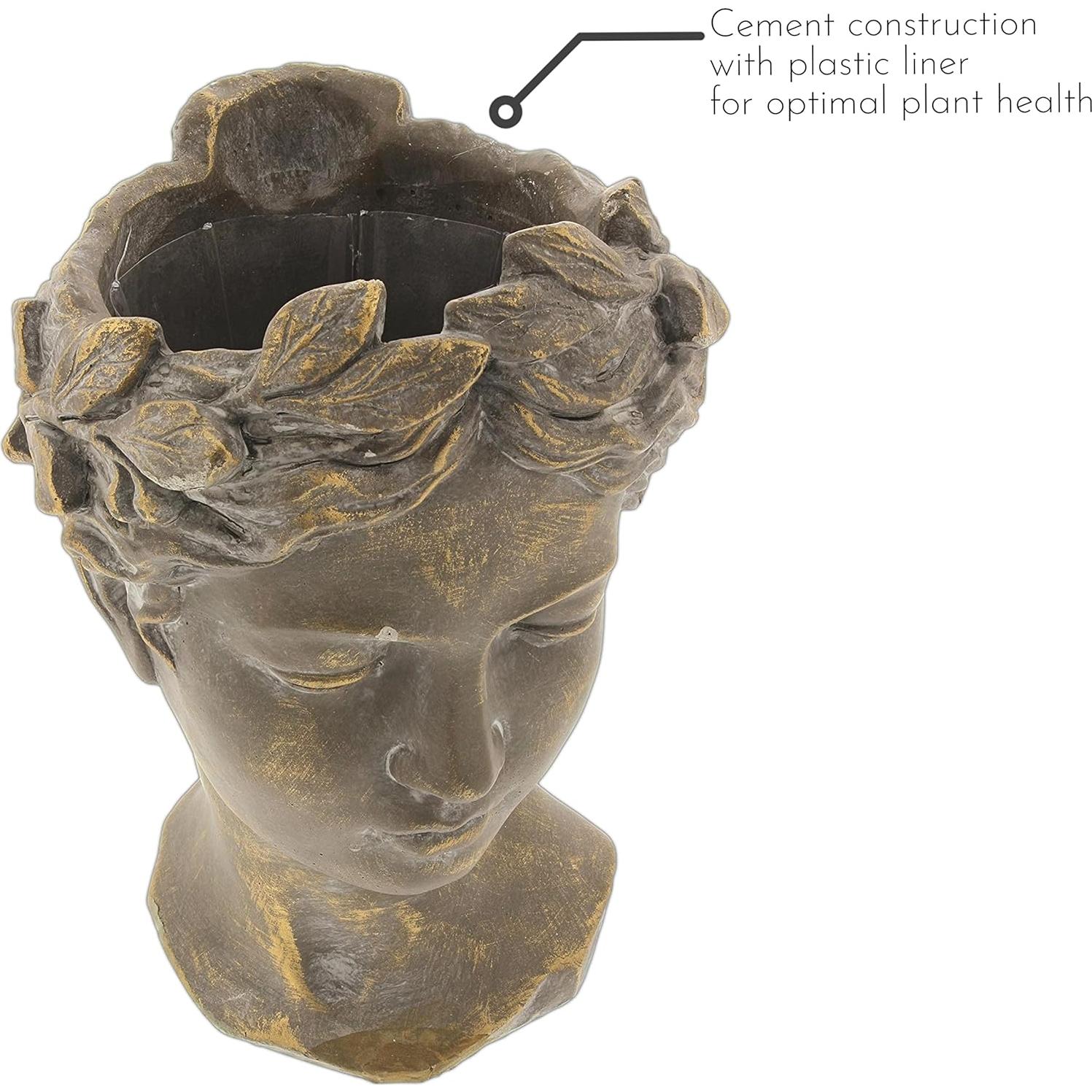 Maceta Estatua Femenina Griega Lucky Winner 26.67 cm