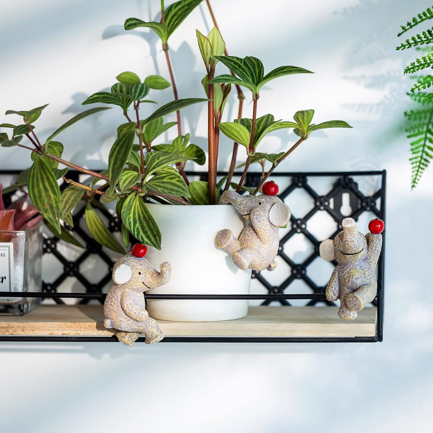 Estatuas de Jardín 3Pack Elefante HomDSim Decorativas