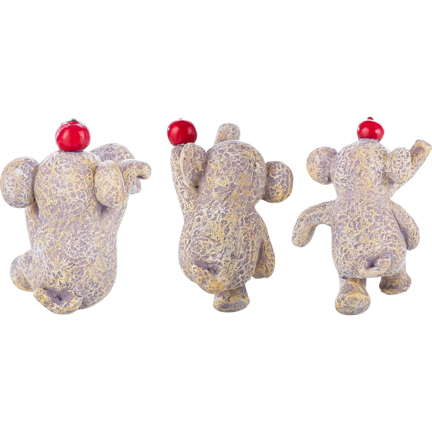 Estatuas de Jardín 3Pack Elefante HomDSim Decorativas