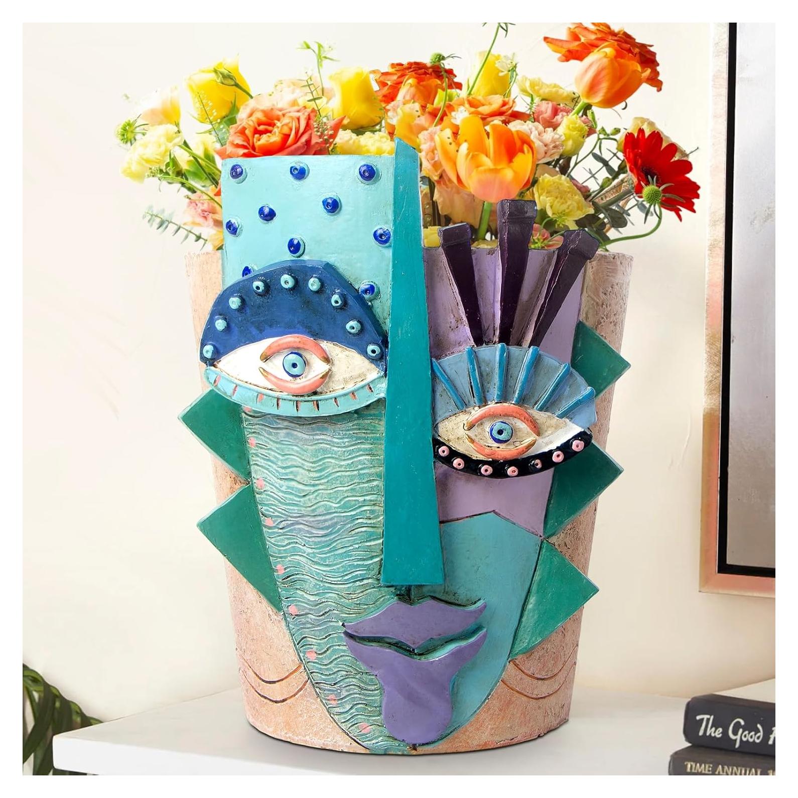 Maceta Abstracta Mrlikale 16.3 cm con Drenaje para Plantas