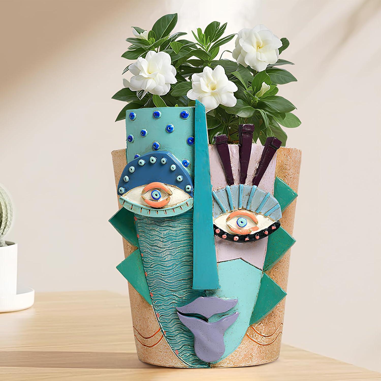 Maceta Abstracta Mrlikale 16.3 cm con Drenaje para Plantas