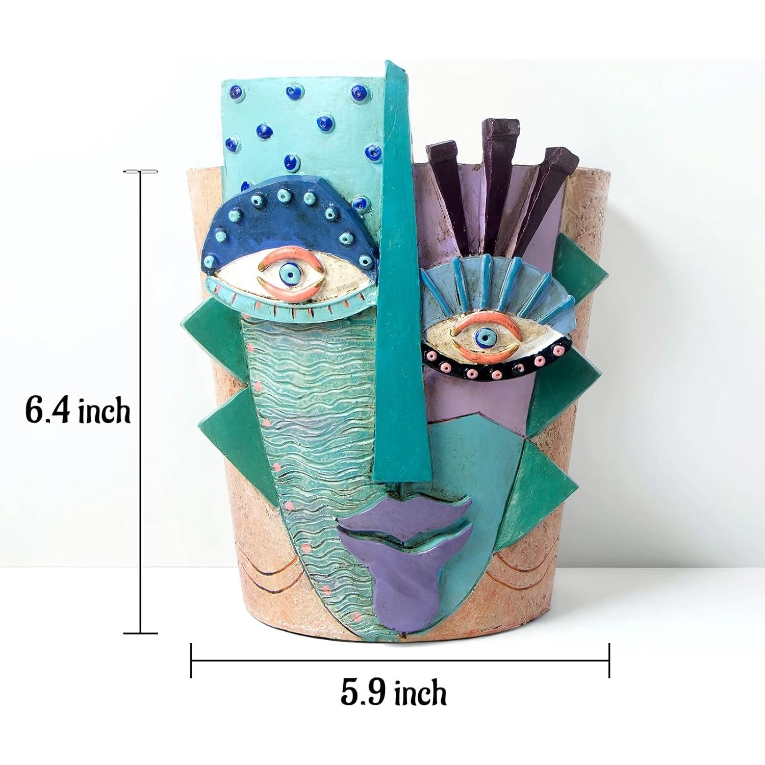 Maceta Abstracta Mrlikale 16.3 cm con Drenaje para Plantas