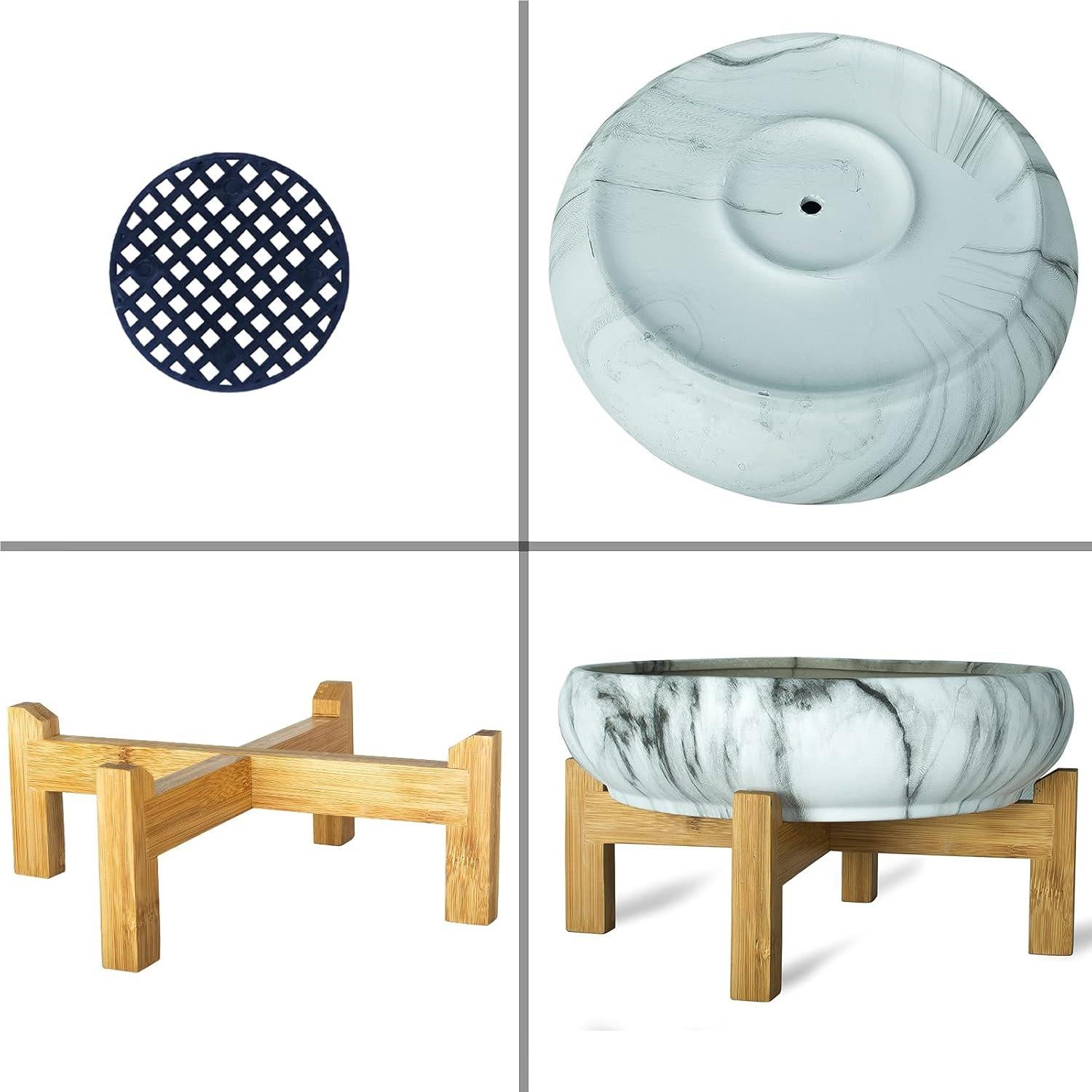 Maceta Grande para Suculentas ARTKETTY Cerámica Drenaje 25.4 cm