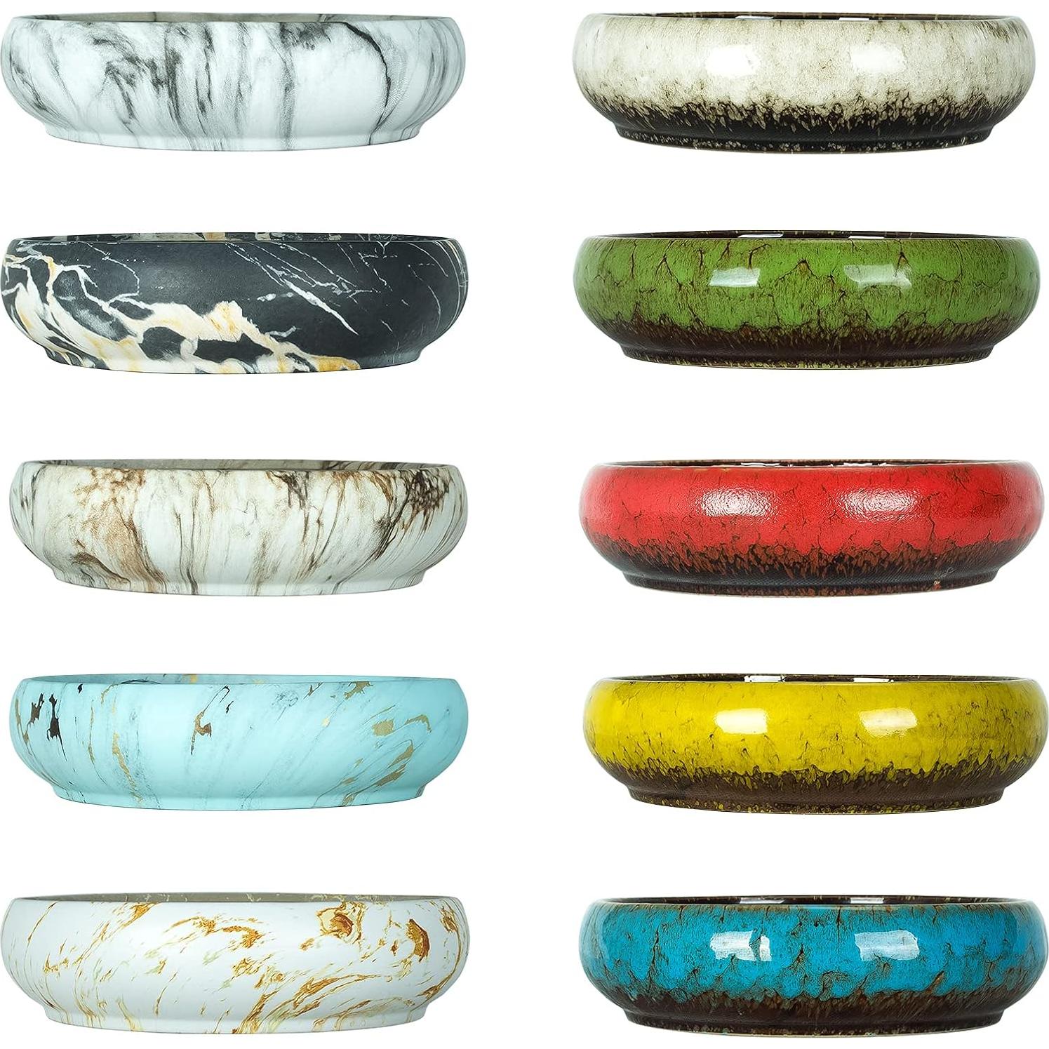 Maceta Grande para Suculentas ARTKETTY Cerámica Drenaje 25.4 cm