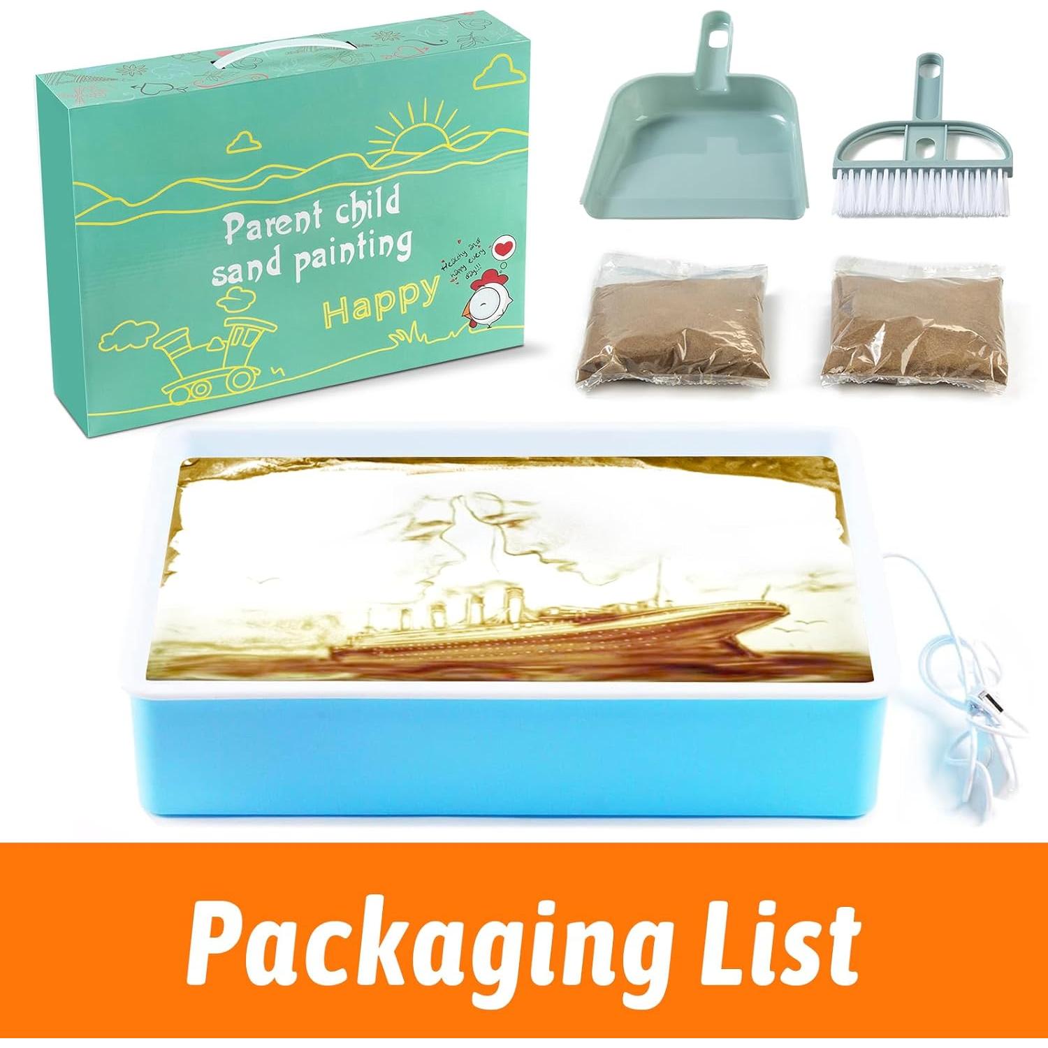 Caja de Luz para Pintura de Arena PreTrans - Mesa de Luz Azul 40x28cm