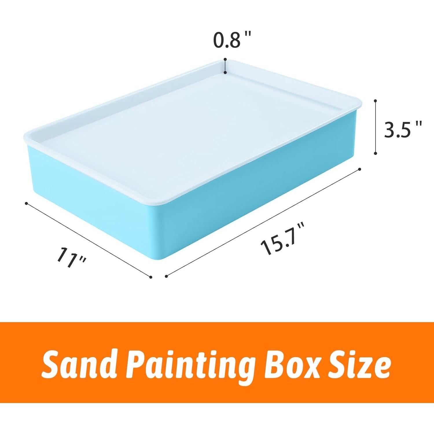 Caja de Luz para Pintura de Arena PreTrans - Mesa de Luz Azul 40x28cm