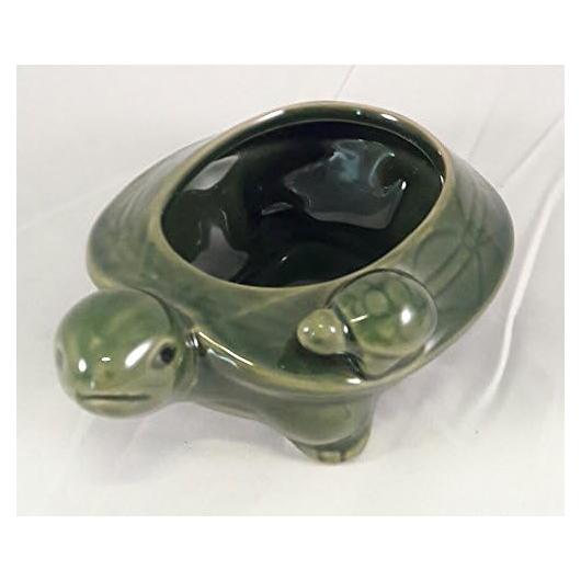 Jarrón de Cerámica Tortuga Verde JM Bamboo 7.6 cm
