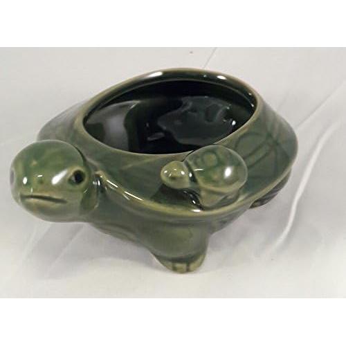 Jarrón de Cerámica Tortuga Verde JM Bamboo 7.6 cm