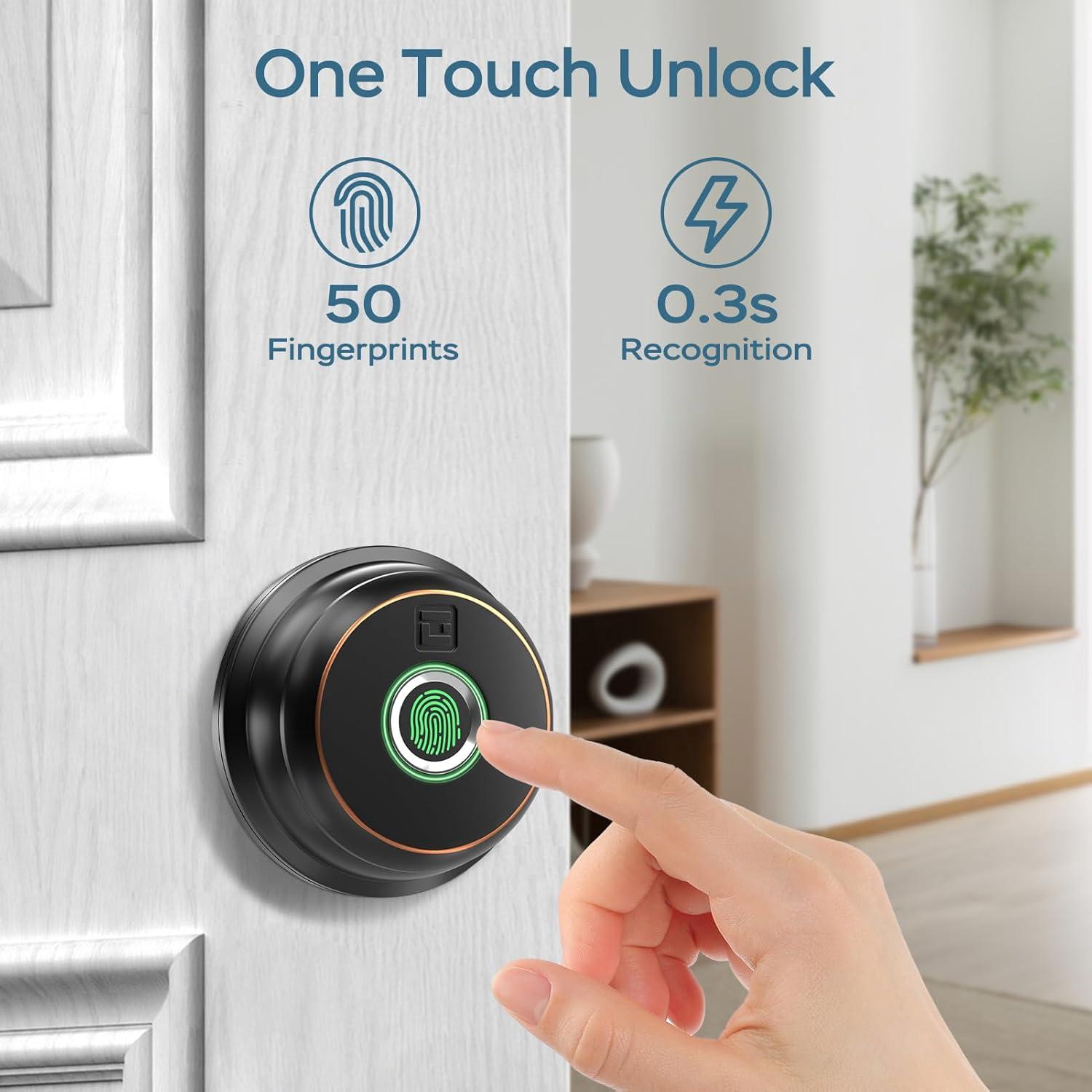 Cerradura Inteligente GeekTale RD02 Huella Dactilar Bluetooth