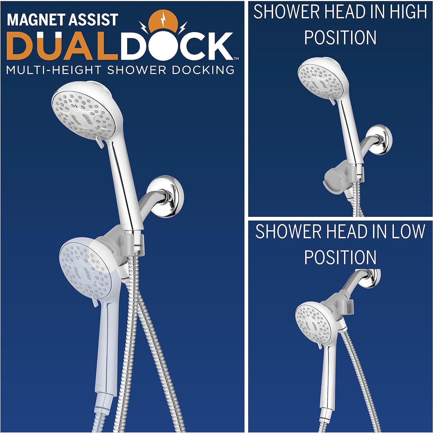 Cabezal de Ducha de Mano Waterpik QMK-753ME Ajustable 7 Modos