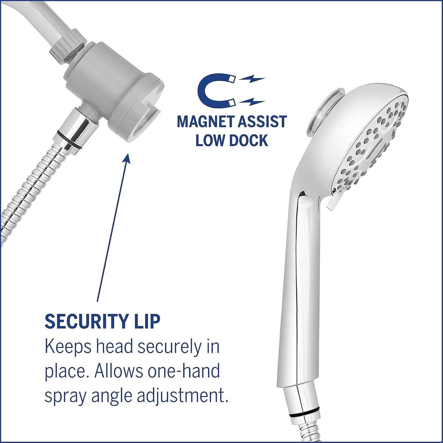 Cabezal de Ducha de Mano Waterpik QMK-753ME Ajustable 7 Modos