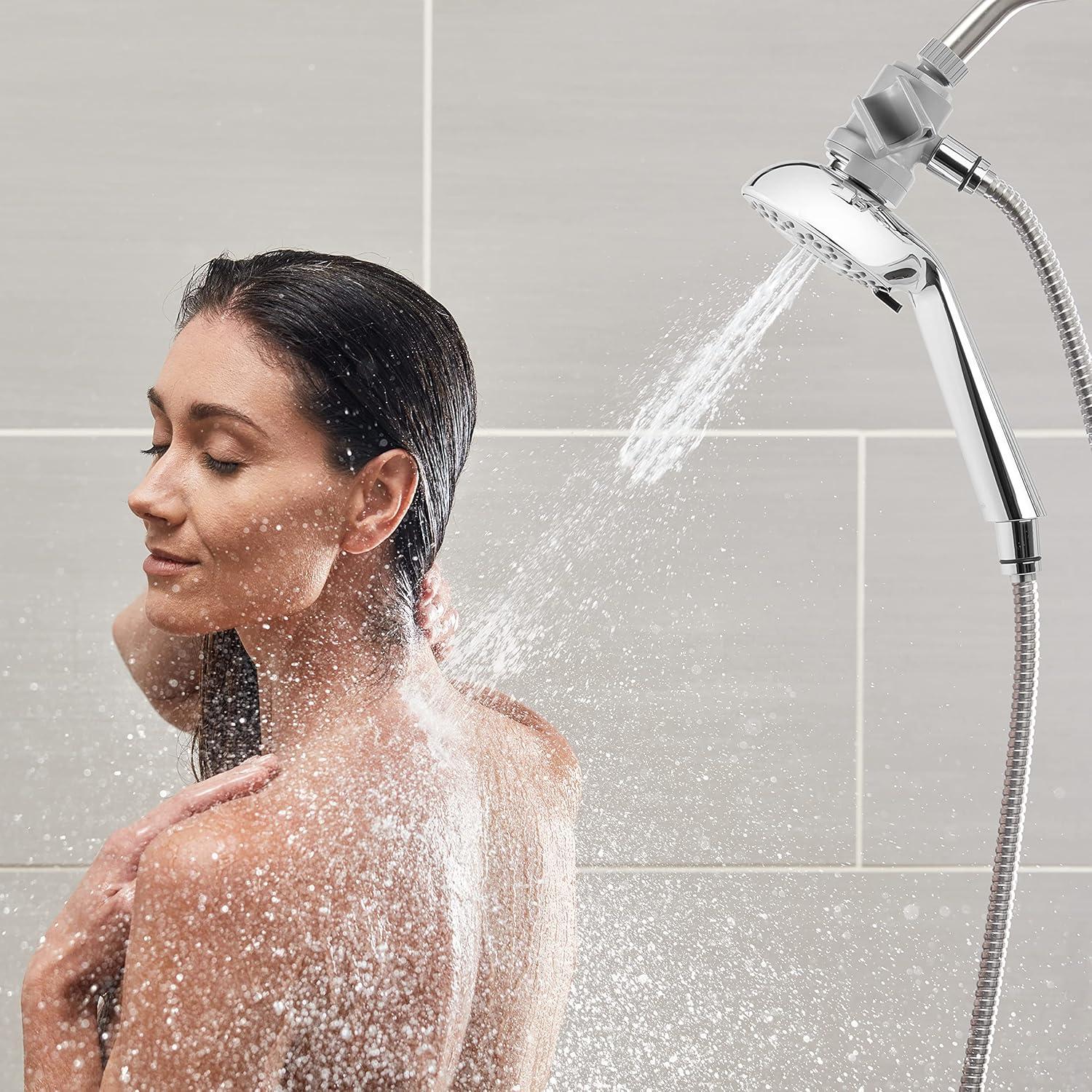 Cabezal de Ducha de Mano Waterpik QMK-753ME Ajustable 7 Modos