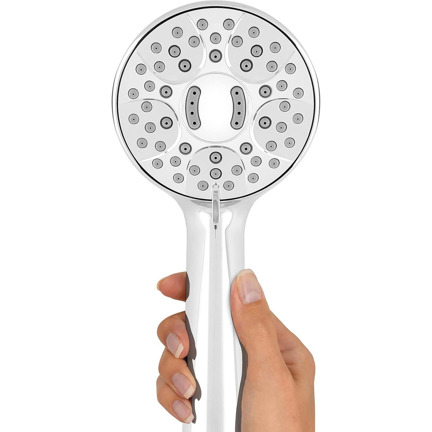 Cabezal de Ducha de Mano Waterpik QMK-753ME Ajustable 7 Modos