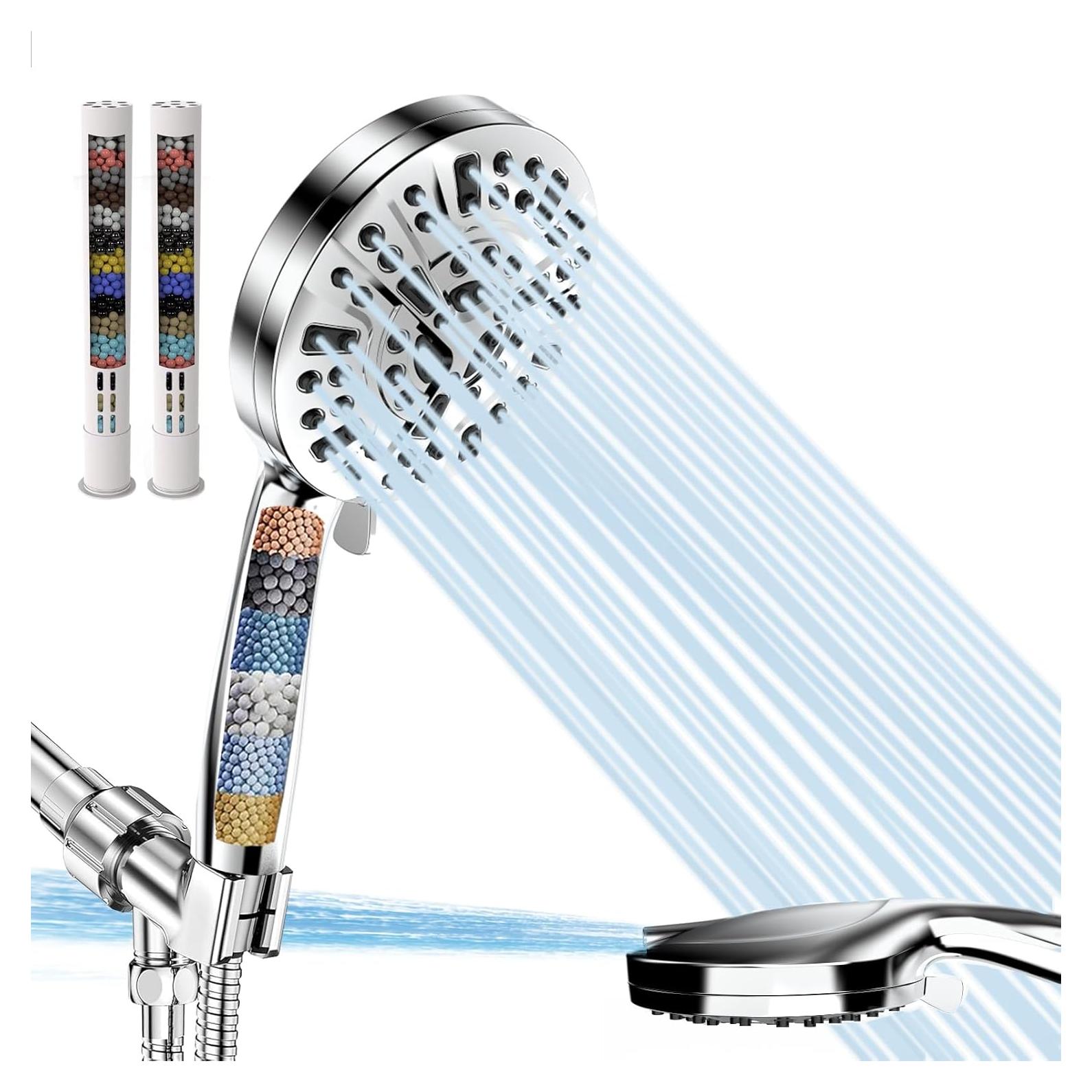 Cabezal de Ducha Filtrado N Kulals con Manguera 200 cm y 10 Modos