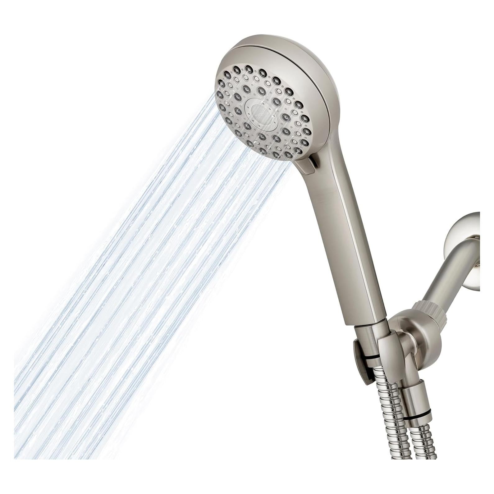 Cabezal de Ducha de Mano Waterpik XAL-649ME 6 Modos Níquel Cepillado