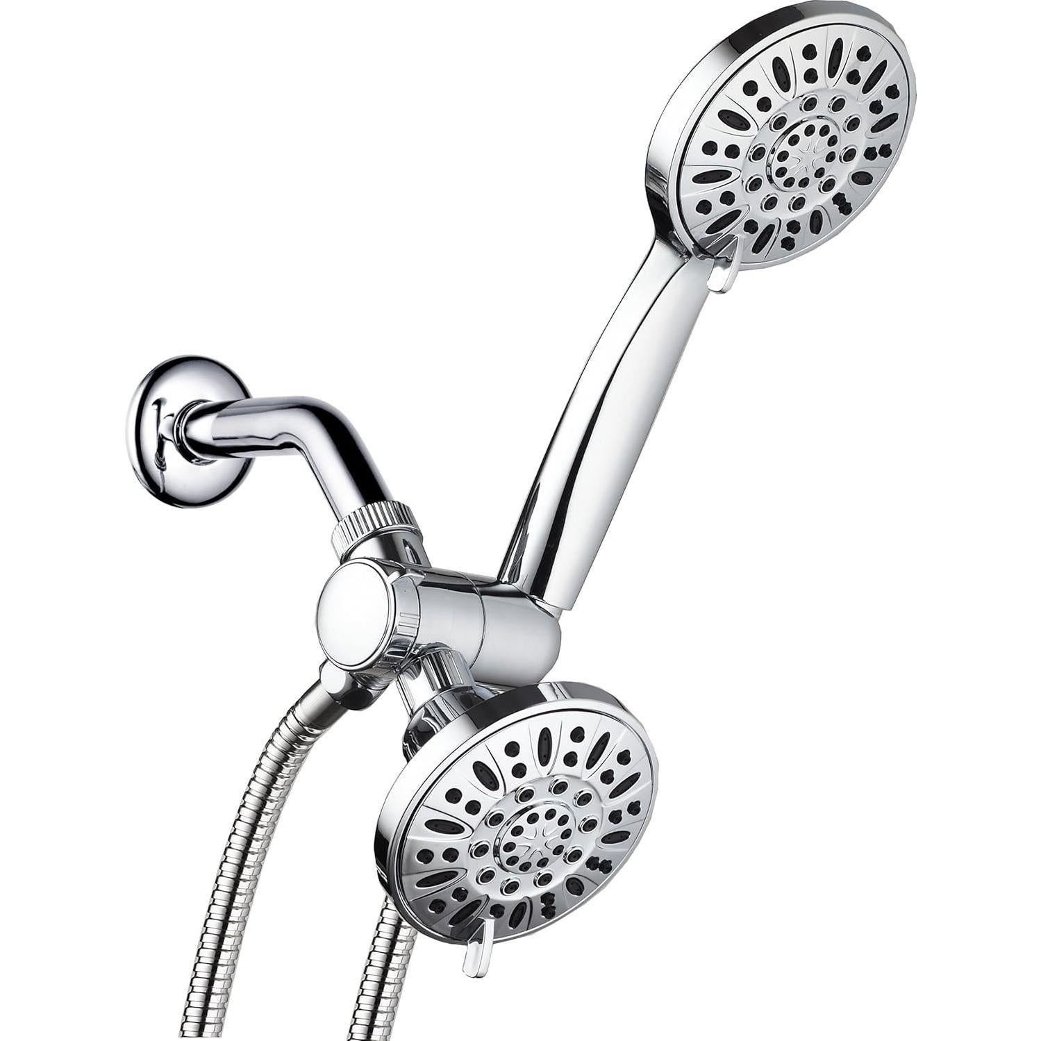 Ducha AquaDance Premium Alta Presión 3 Vías Cromada 48 Configuraciones