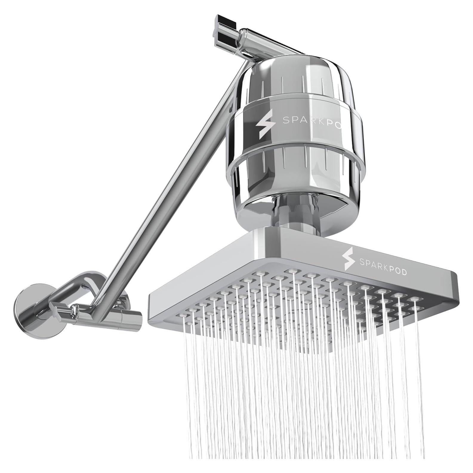 Cabezal de Ducha SparkPod 6" Alta Presión con Filtro 23 Etapas