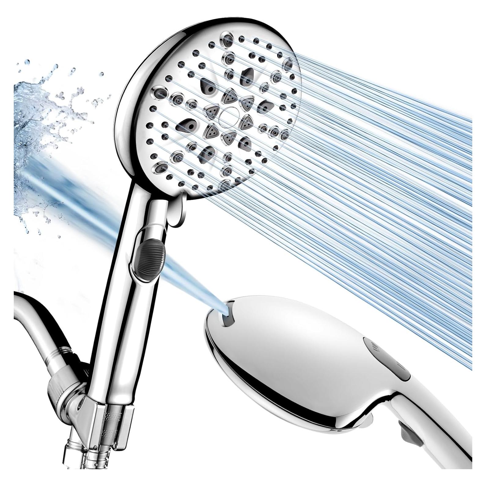 Cabezal de Ducha de Alta Presión Cobbe 9 Modos Cromado 149.86 cm