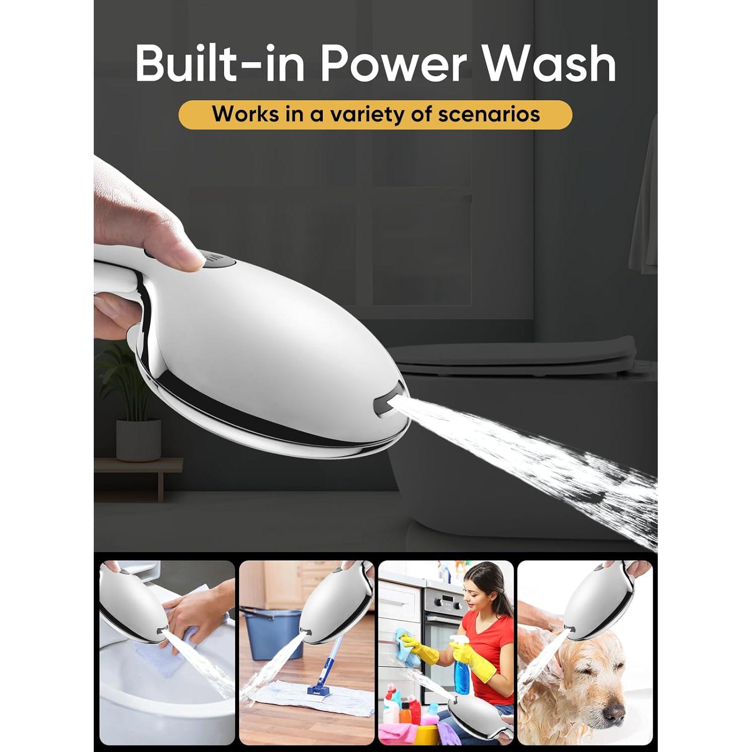 Cabezal de Ducha de Alta Presión Cobbe 9 Modos Cromado 149.86 cm