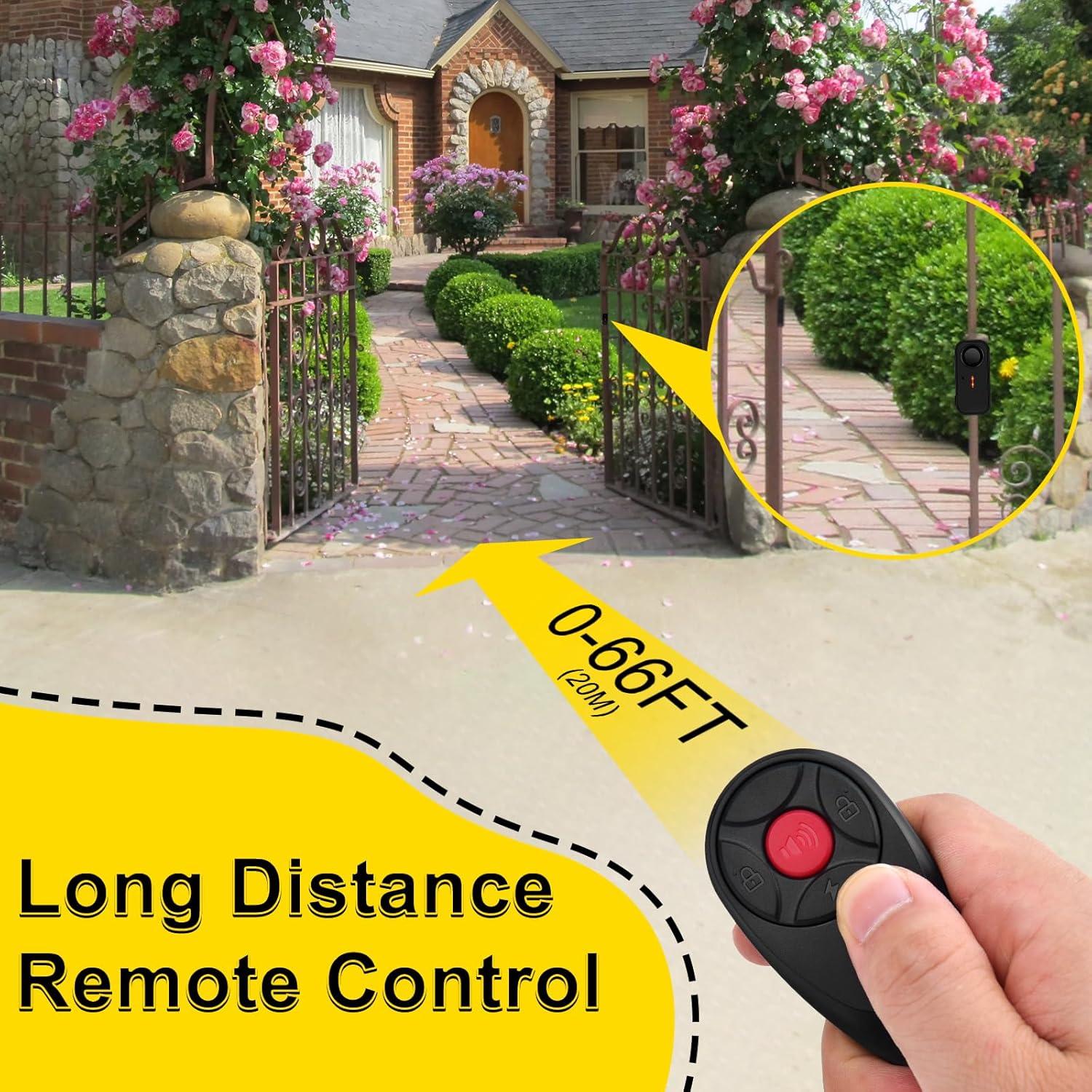 Alarma Inalámbrica de Puerta NineLeaf 108dB Control Remoto 20Pack