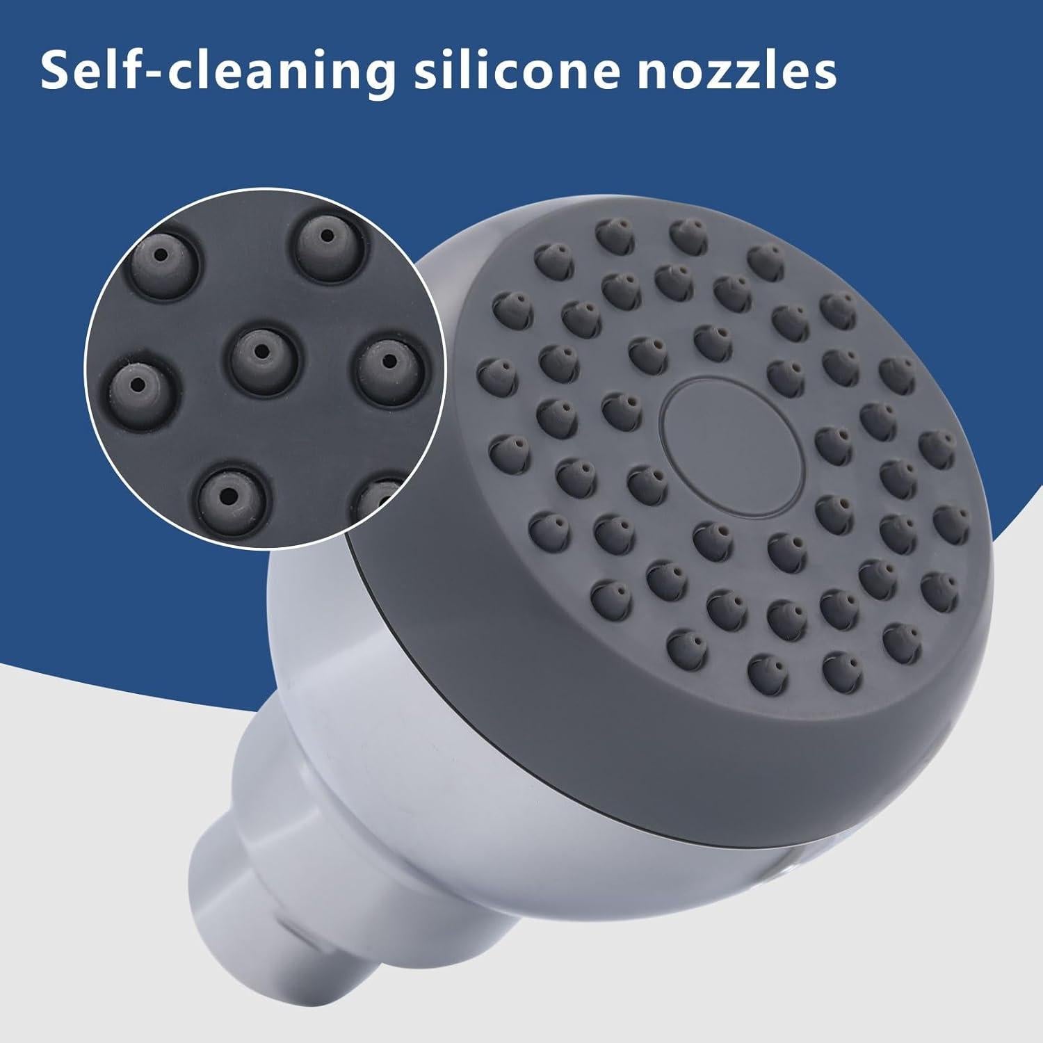 Cabezal de Ducha Eolax Alta Presión 3" Cromo Ajustable