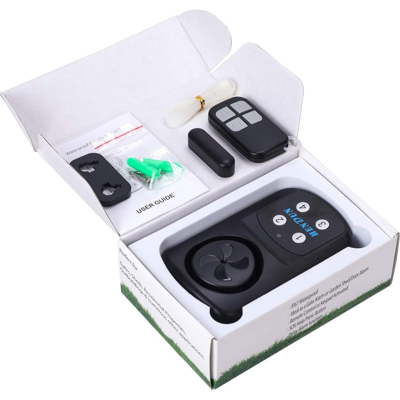 Alarma de Puerta Impermeable HENDUN 140 dB para Exterior