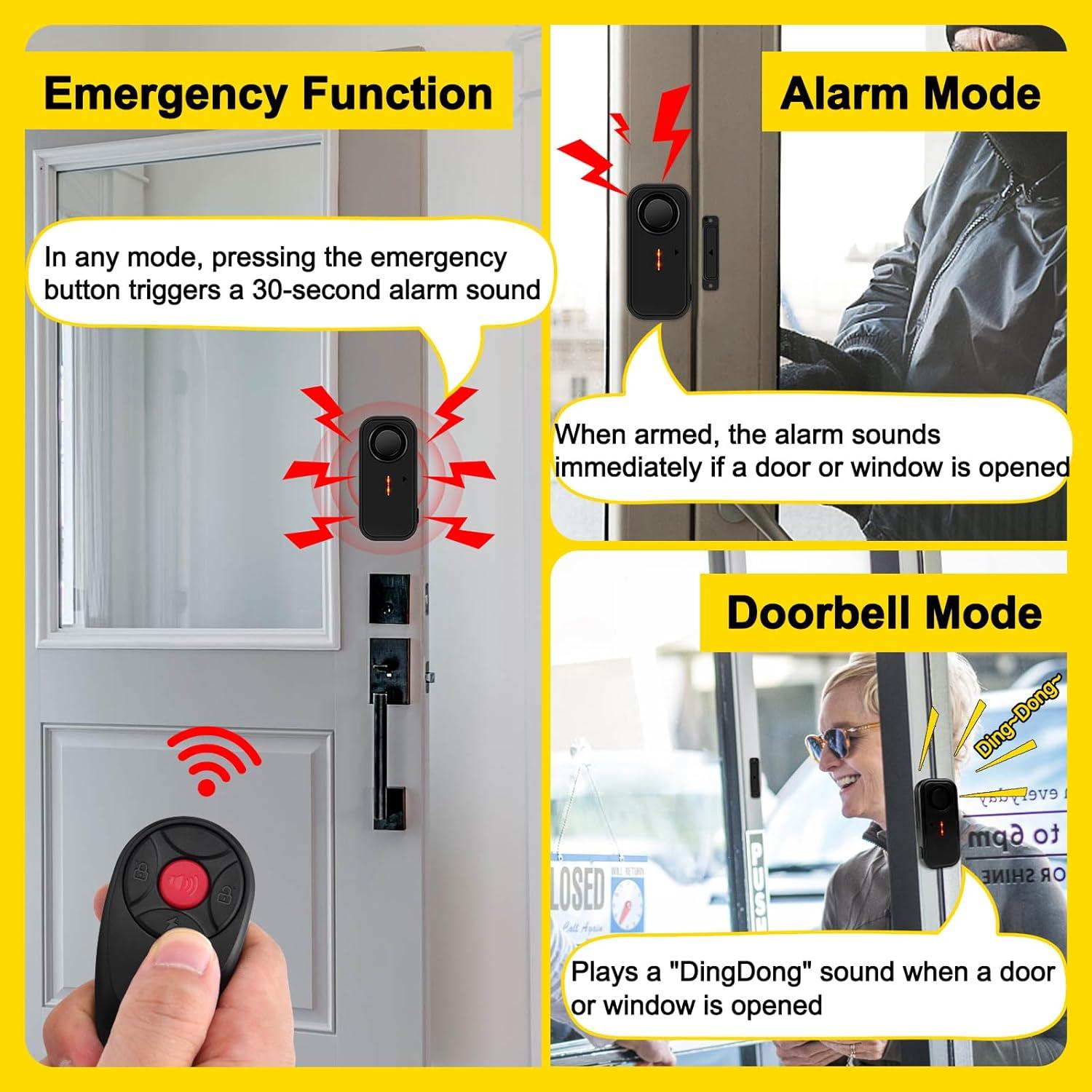 Alarmas de Puerta y Ventana NineLeaf para Piscina 108dB
