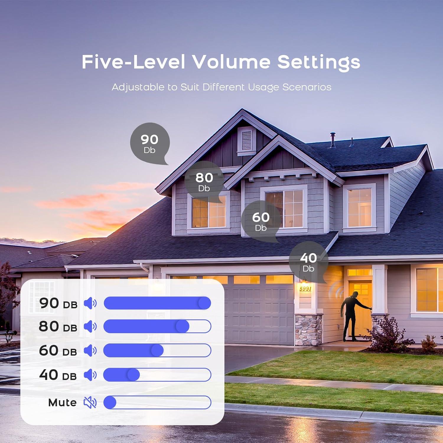 Sensor de Alarma Inalámbrico Clouree para Ventanas y Puertas