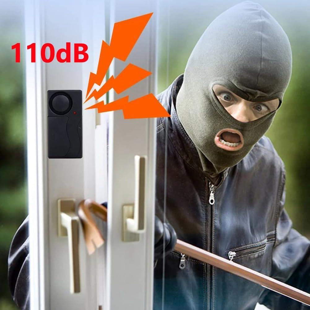 Alarma Inalámbrica Antirrobo Mengshen con 4 Sensores y 2 Control Remoto