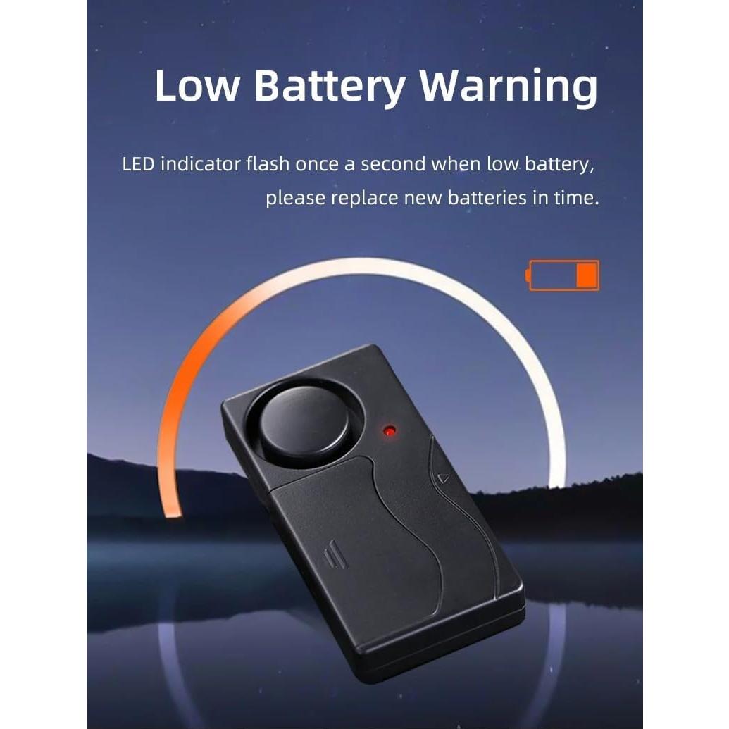 Alarma Inalámbrica Antirrobo Mengshen con 4 Sensores y 2 Control Remoto